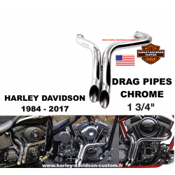 DRAG PIPES 1 3/4 " ECHAPPEMENT CHROME...