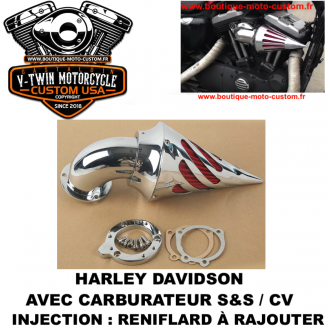 Filtre à air chrome Harley Davidson...