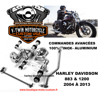Chrome forward control kit for Harley...