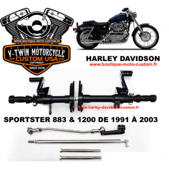 Black forward control kit for Harley...