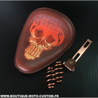 KIT SELLE SOLO BOBBER MARRON SKULL