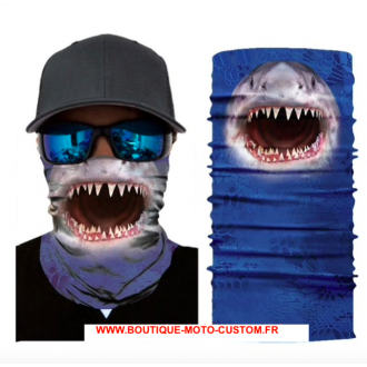 Foulard, Masque, Cagoule 3D Moto Requin