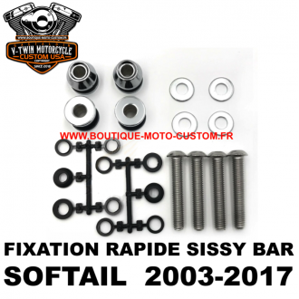 KIT FIXATION SISSY BAR RAPIDE Harley...