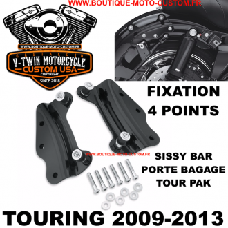KIT FIXATION 4 POINTS SISSY BAR NOIR...