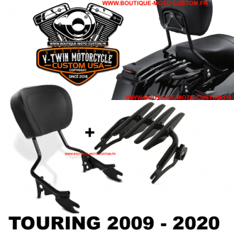 Detachable sissy bar / clips + black...