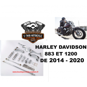 Chrome forward control kit for Harley...