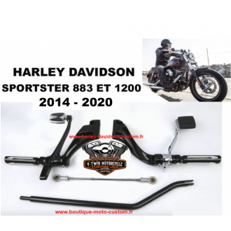 Black forward control kit for Harley...