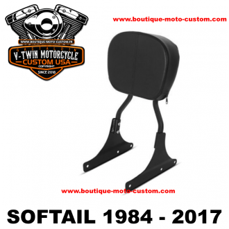 SISSY BAR FIXE NOIR POUR HARLEY...