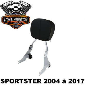 SISSY BAR CHROME A CLIPS HARLEY...