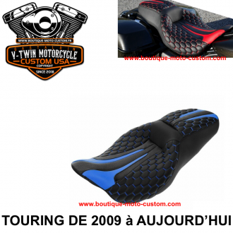 SELLE HAMMOCK OCTO BLEU POUR HARLEY...