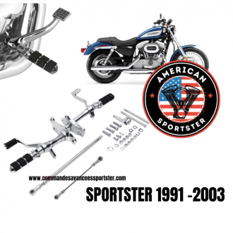 Chrome forward control kit for Harley...