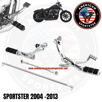 Chrome forward control kit for Harley...