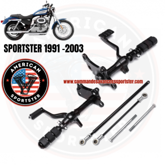 Forward control kit black for Harley...