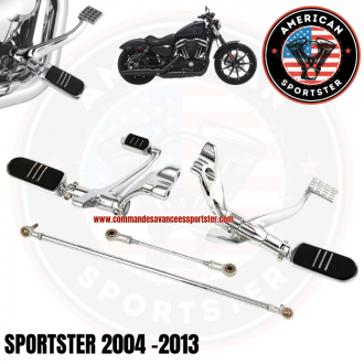 Chrome Forward control kit for Harley...