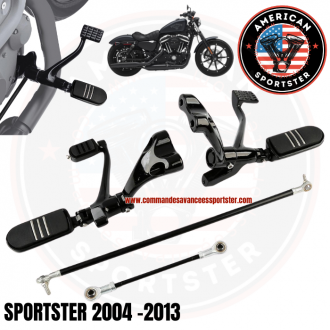 Black forward control kit for Harley...