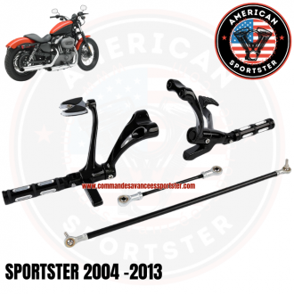 Black forward control kit for Harley...