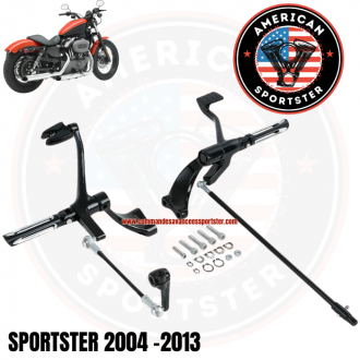 Black forward control kit for Harley...