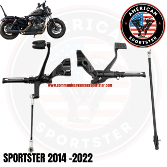 Black forward control kit for Harley...